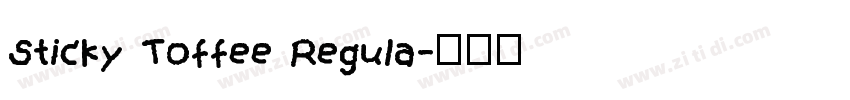 Sticky Toffee Regula字体转换